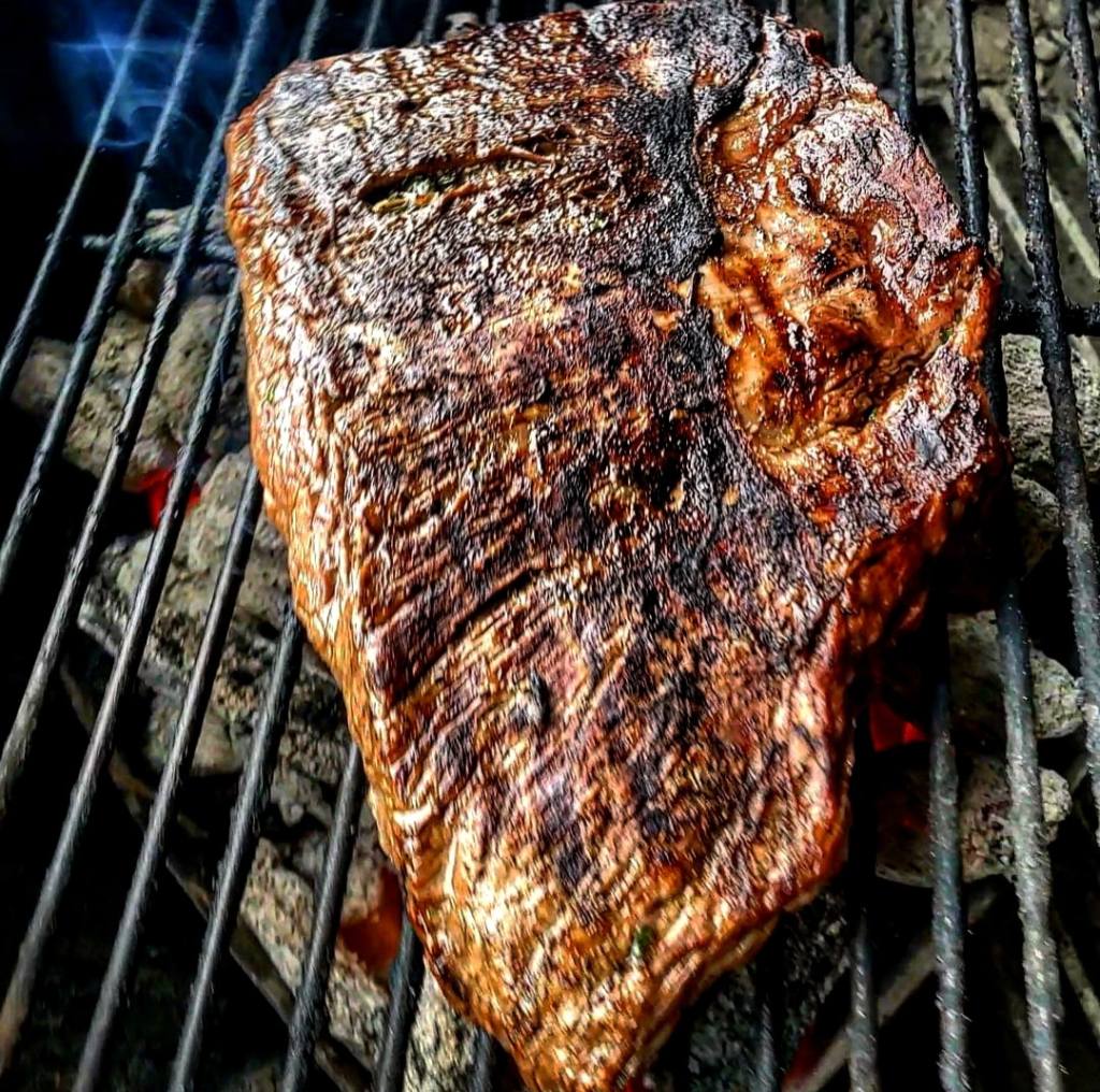 Grilling flank steak