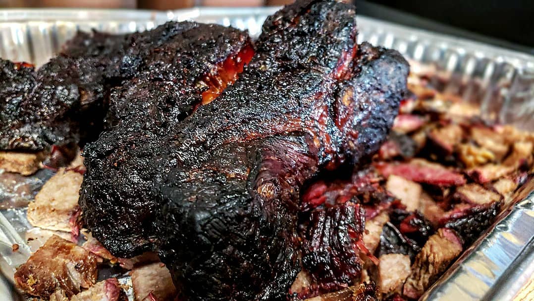 Bark from smoked chuck roast