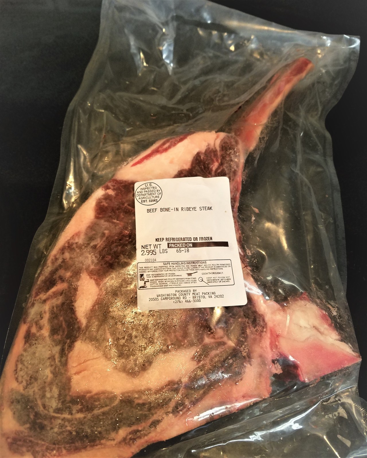 3 pound tomahawk ribeye