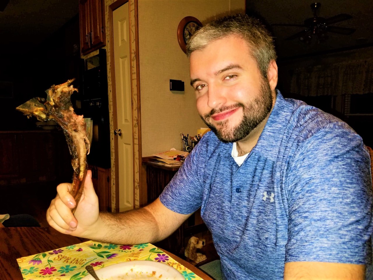 Me and a tomahawk ribeye bone