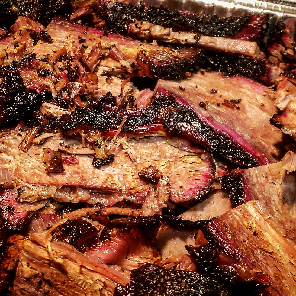 Smoked beef brisket